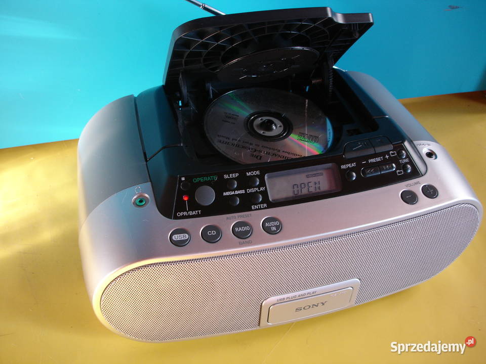 Radiomagnetofon z CD SONY ZS20CP Elektronika Zielona Góra