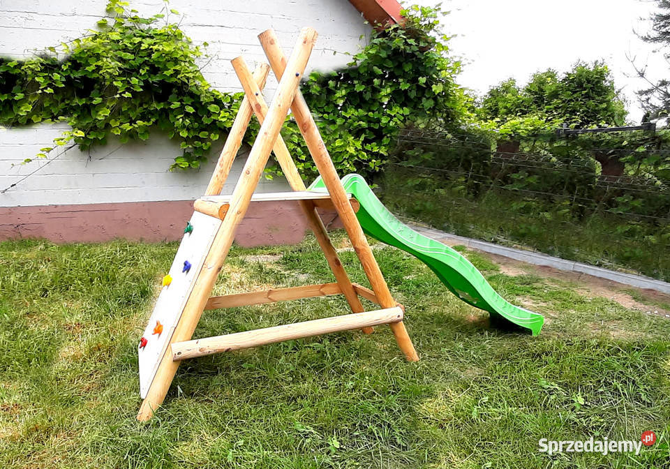 Plac Zabaw do Ogrodu SOLO Ścianka ze ślizgiem Drewno  Bydgoszcz