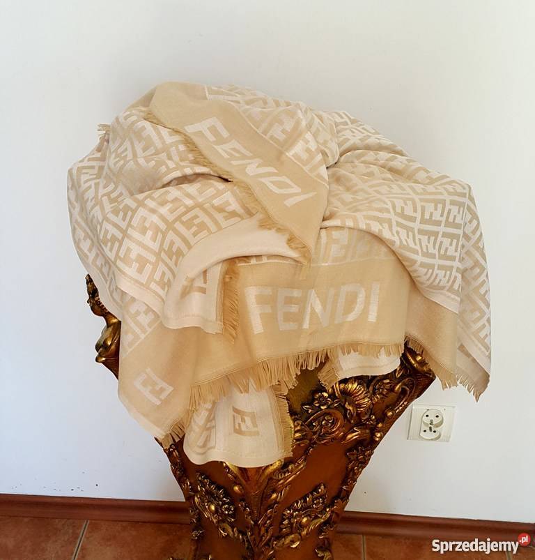 FENDI SZAL DUŻA CHUSTA FF FENDI CHUSTA MONOGRAM sprzedam