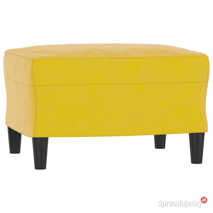 Podnóżek żółty 60x50x41 aksamit WM349299 mazowieckie Warszawa
