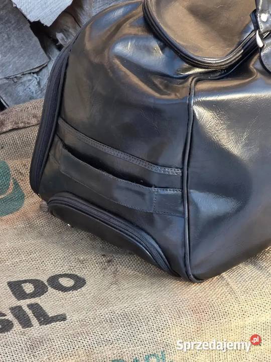 Czarna Torba Podróżna XXL Montblanc Vintage Lata mazowieckie Warszawa