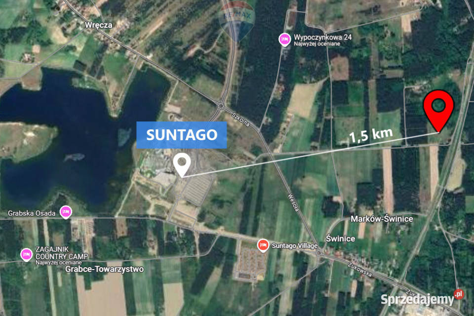 Działka budowlana 15 Suntago Wręcza Marków-Świnice