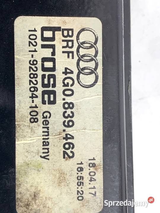 PODNOŚNIK SZYBY PRAWY TYŁ AUDI A6 C7 4G0839462