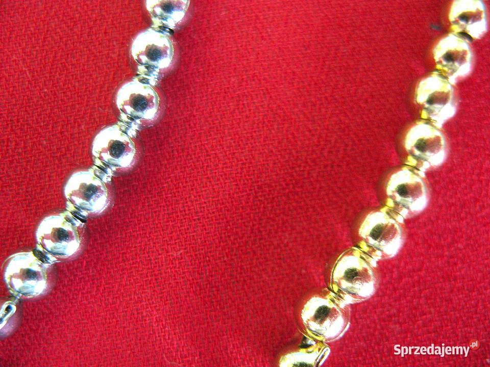 Bransoletka z koralików metalowych sztuk 2 mazowieckie Siedlce