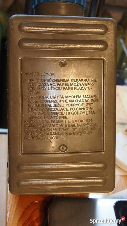 Pojemnik farbie białej SL1 z tworzywa sztucznego Tychy