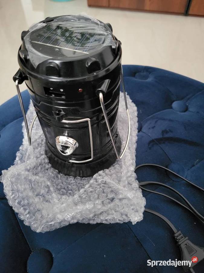 Lampa Latarka LED Kempingowa Solarna USB Nowa Ruda