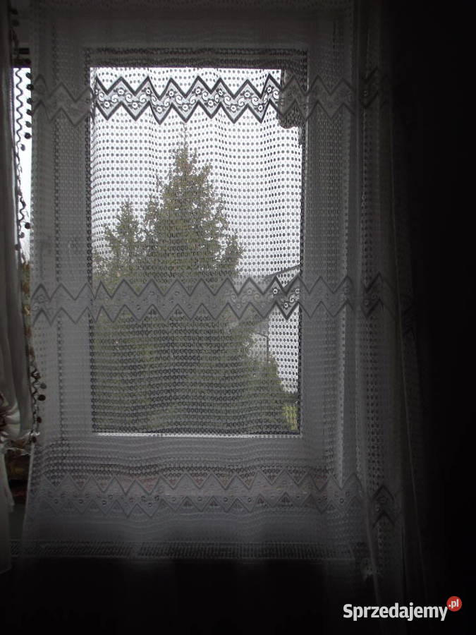 Biała firana żakard wys255 szer350 Piekary Śląskie