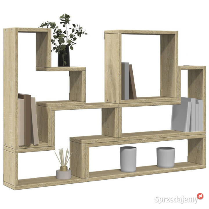 Półka ścienna dąb sonoma 96x12x64 materiał Warszawa