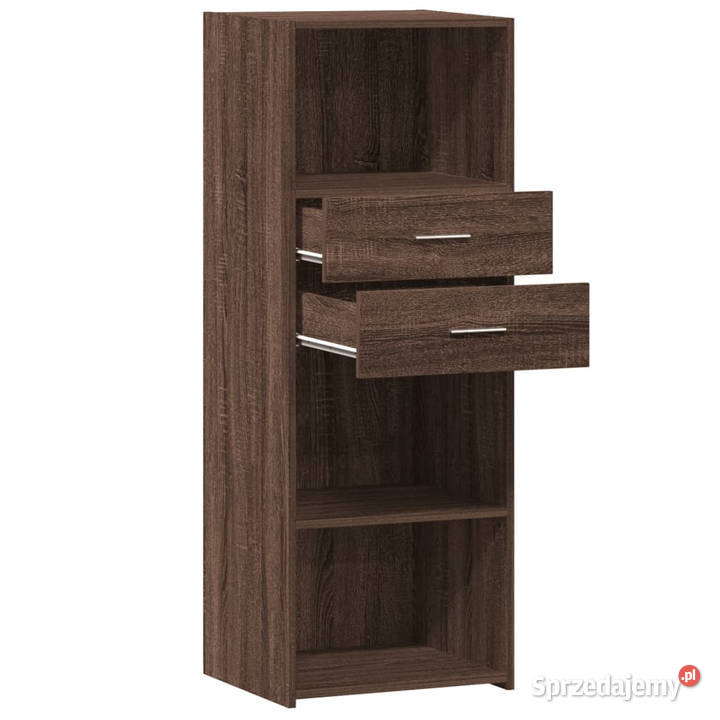 Wysoka szafka brązowy dąb 45x425x124 WM846172 Pozostałe Warszawa