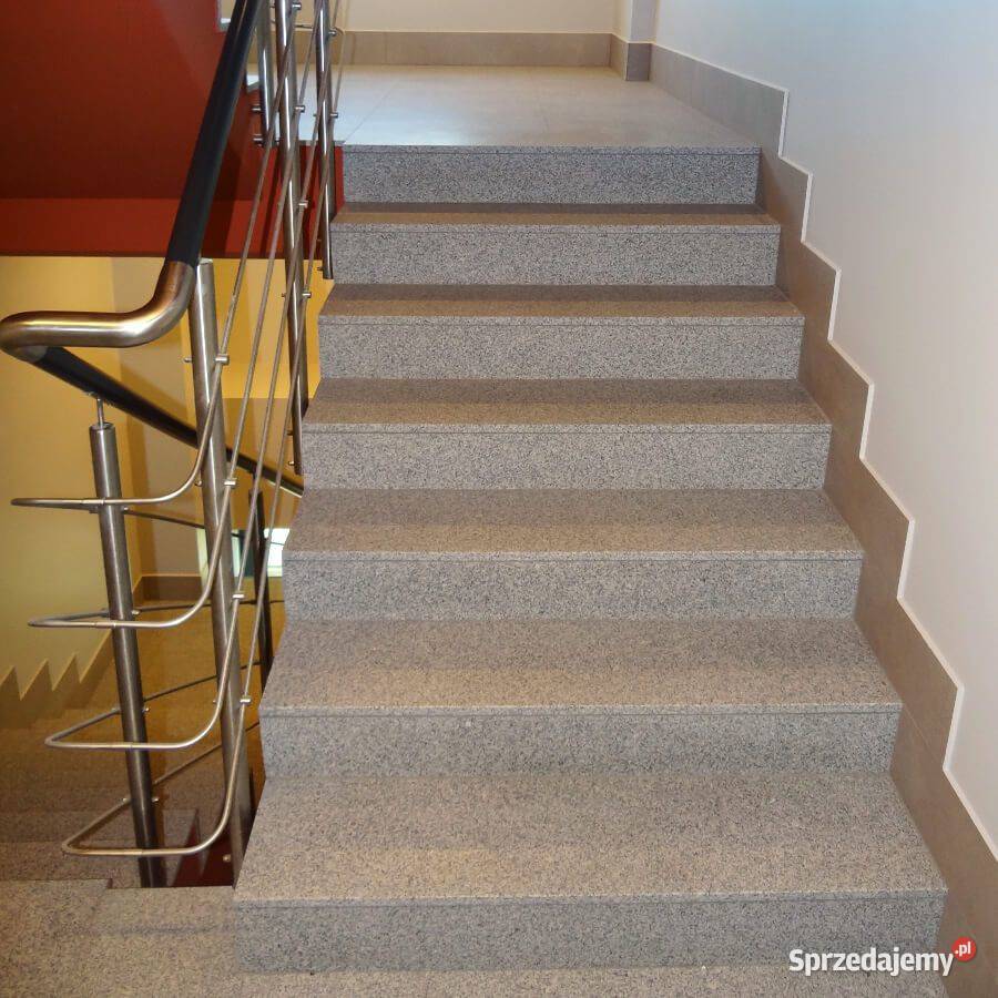 Stopień granitowy G603 Bianco Cristal szlifowany Gdynia