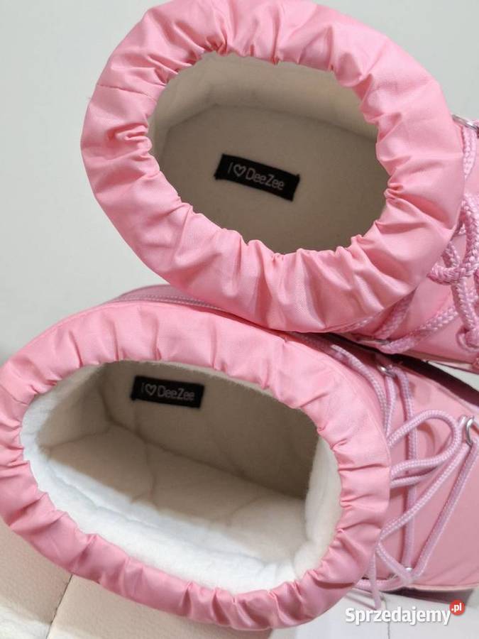Śniegowce 35 DeeZee różowe moon boots Zapinki Kraków