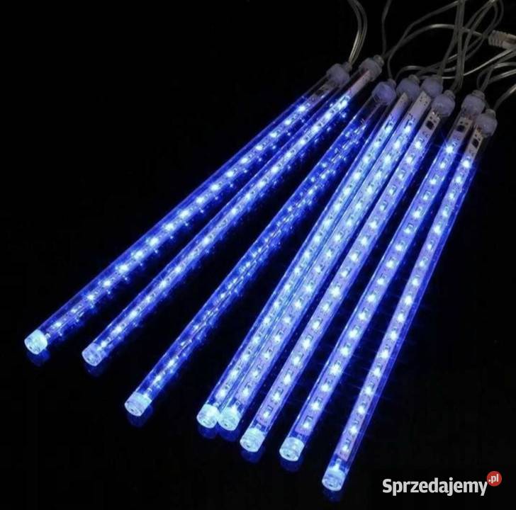Sople METEORY LED NIEBIESKIE Padający Śnieg