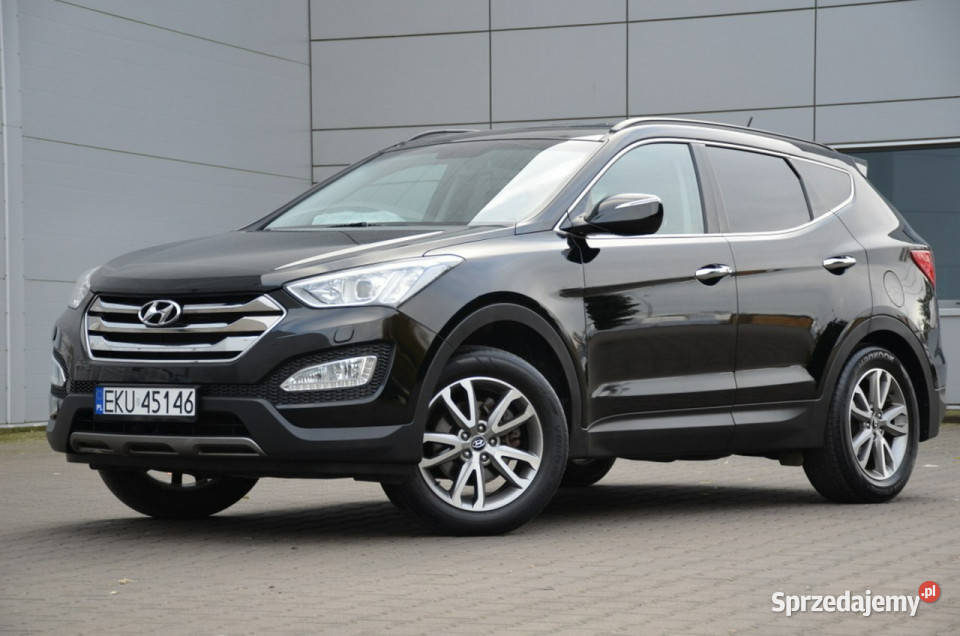 Hyundai Santa Fe Czarny Zarejestrowany 24GDI 192 czujnik parkowania łódzkie