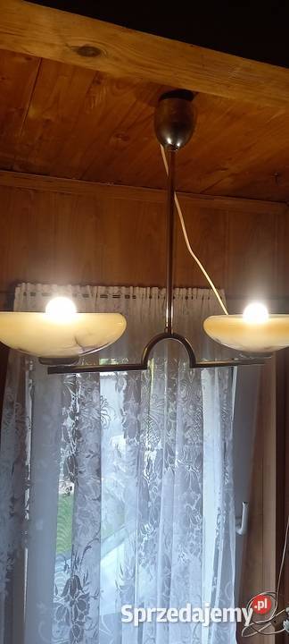 Dwuramienny żyrandol w stylu Art Deco 2 Wysyłka łódzkie Skierniewice