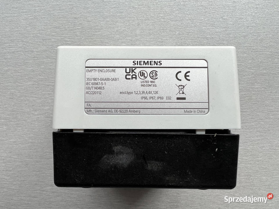 Siemens 3SU18010AA000AB1 Obudowa na przycisk Gliwice sprzedam