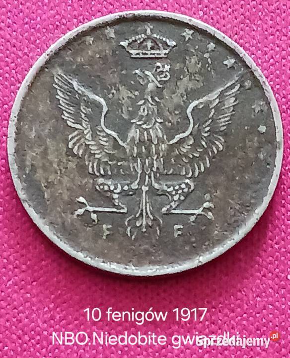 10 Fenigów Królestwo Polskie 1917 r NBOnapis sprzedam