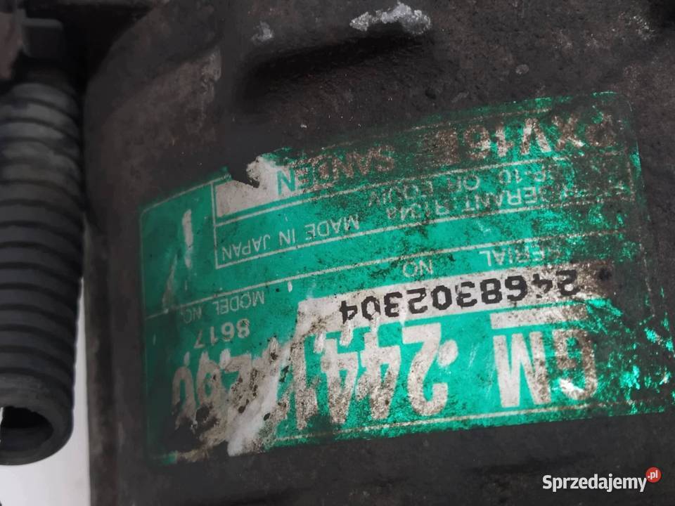 SPRĘŻARKA KLIMATYZACJI 24411280 18 16V Saab 93 Rok produkcji 2006