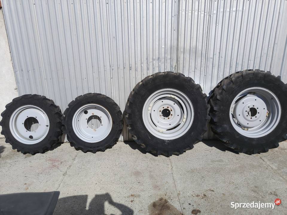 Koła 38085 r30 i 25085 r24 komplet opony felgi Uniejów