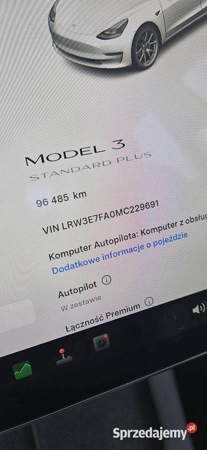 Tesla Model 3 SR 2021 polift gwarancja nieuszkodzony