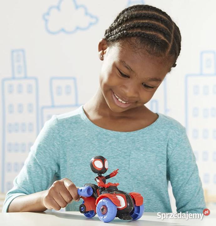 Figurka Miles Morales Spider Pojazd Techno Racer Hasbro Zabawki Mogilany