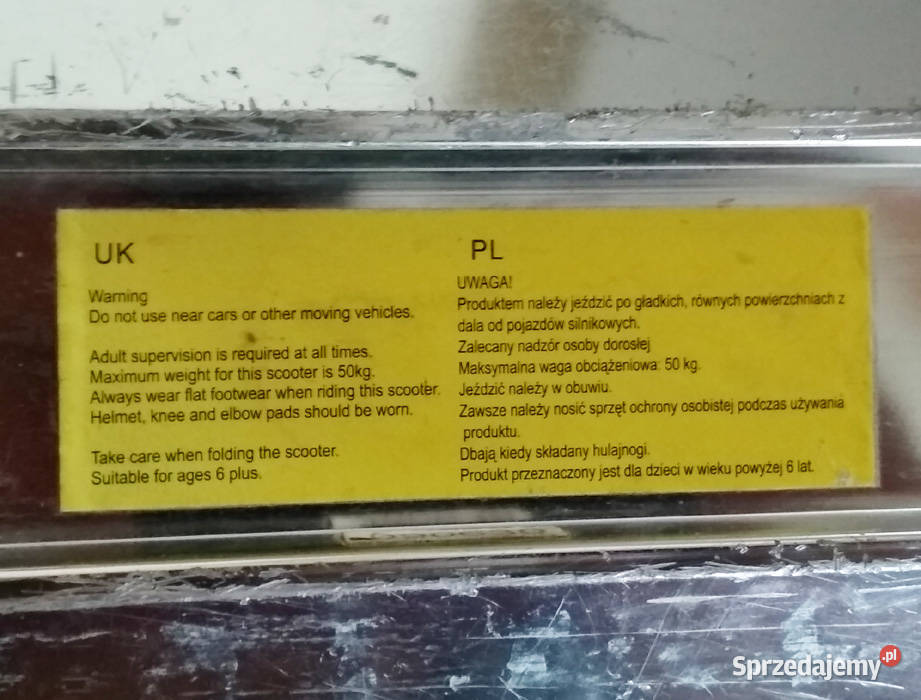 hulajnoga dziecięca Rzeszów