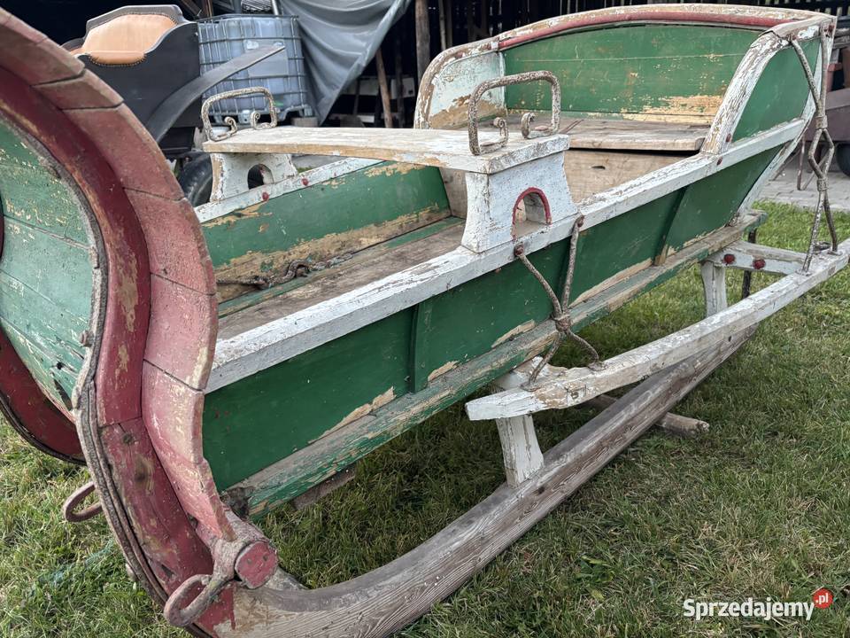 Zabytkowe oryginalne sanie Podlasie Lubelskie Biłgoraj