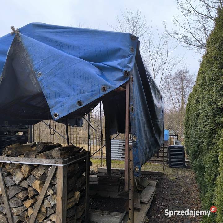 Plandeka że stelażem Poraj