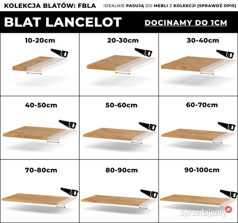 Blat Kuchenny Laminowany Blande Dąb Lancelot Blaty Elbląg