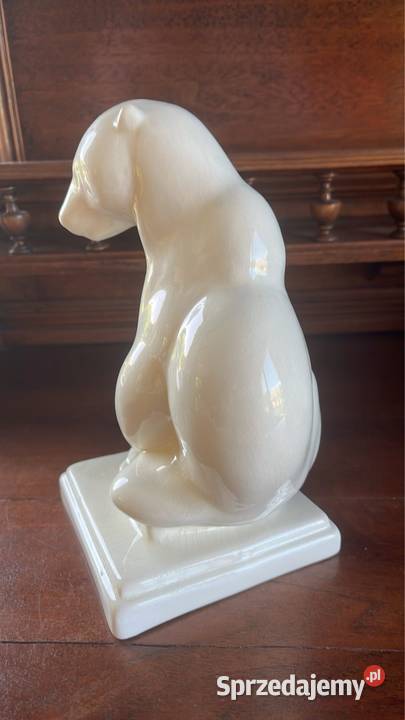 Figurka niedźwiedzia białego misia Bez sygnatury Gdańsk