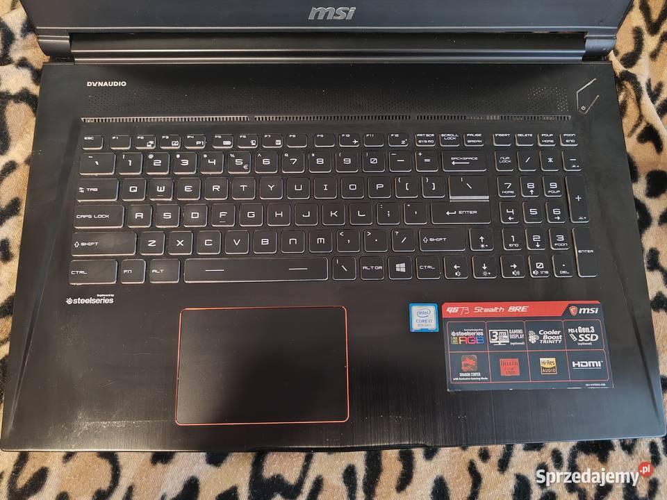 MSi Gs73 Gamingowy laptop podkarpackie Wielkie Oczy