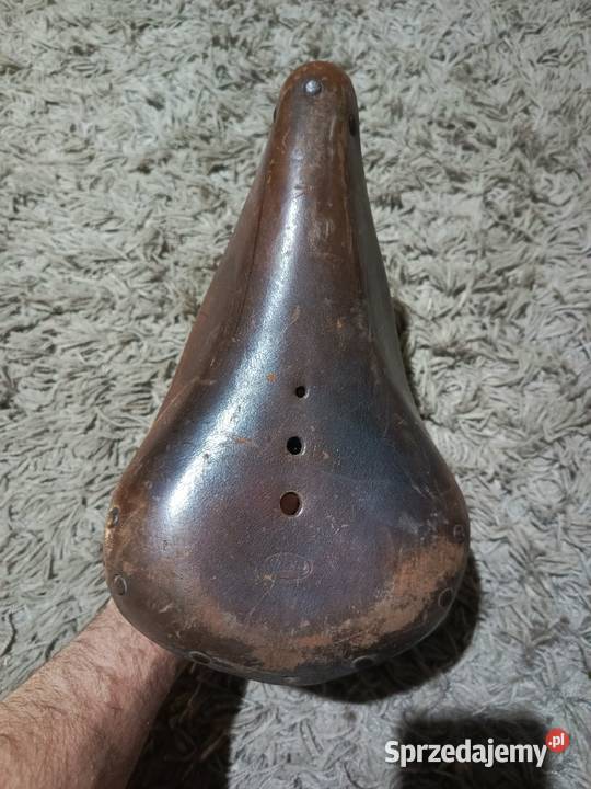 Siodełko skórzane favorit 93czasy PRL Kutno