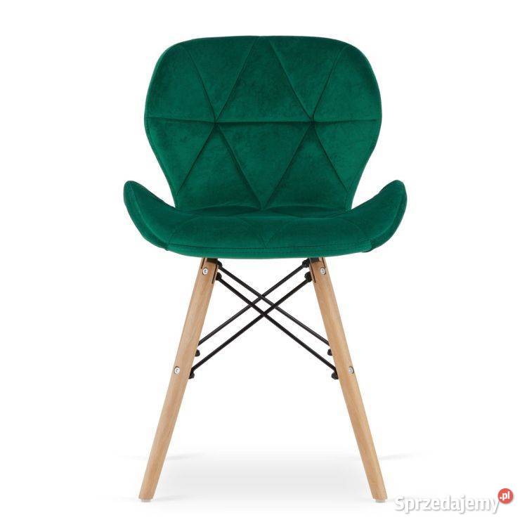 Krzesło LAGO Aksamit zielone x 4 Bielsk Podlaski