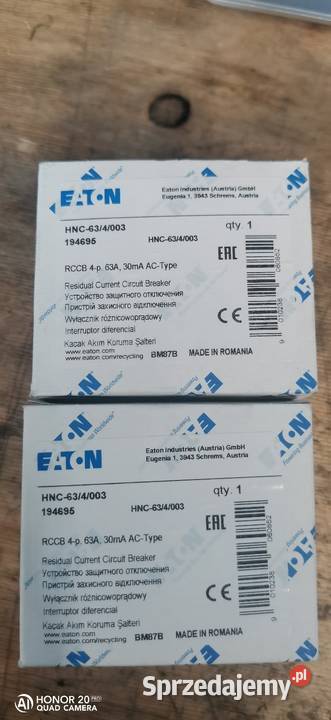 Eaton wyłącznik różnicowoprądowy