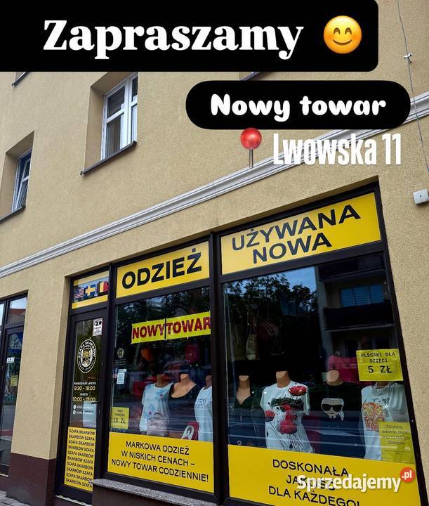 Sprzedam biznes sklep z odzieżą używaną szafa dolnośląskie Oleśnica