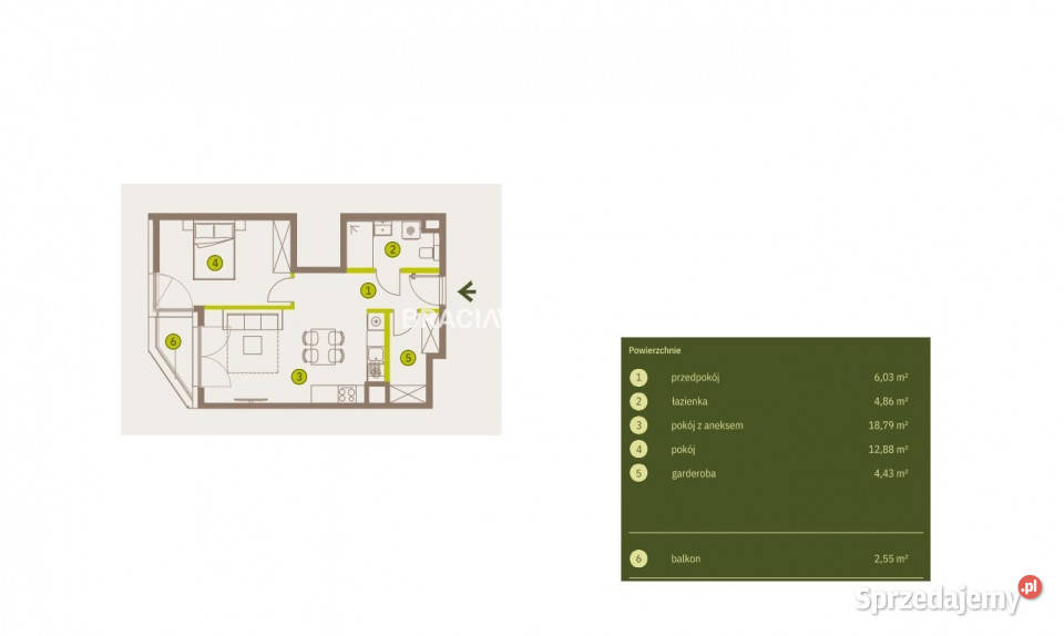 Mieszkanie 4839m2 2pok Kraków Imbramowska małopolskie