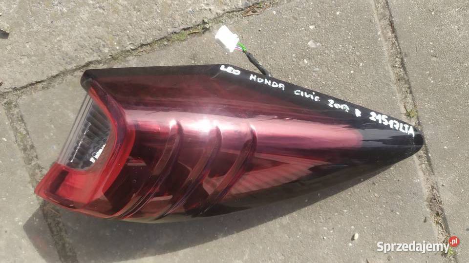HONDA CIVIC lift 2016 2017 LAMPA TYŁ PRAWA LED osobowe dolnośląskie Byków