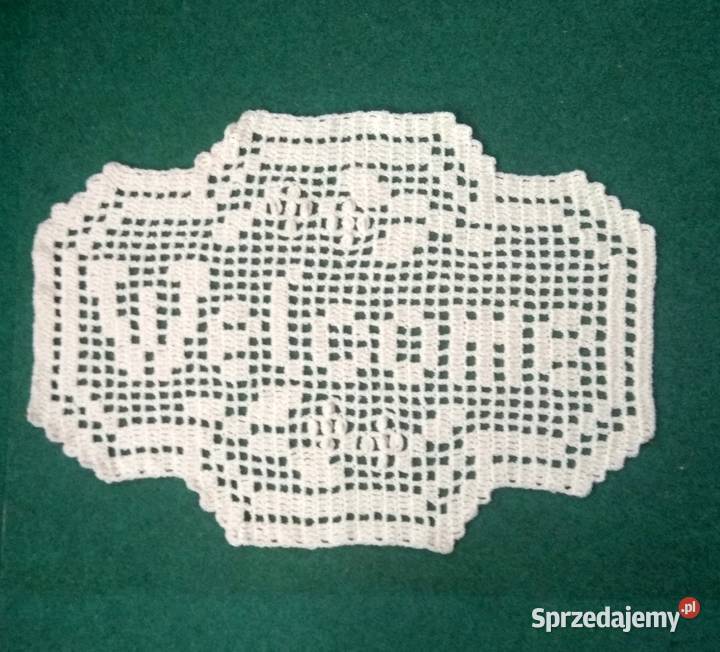 WELCOME Szydełkowany dywanik Katowice