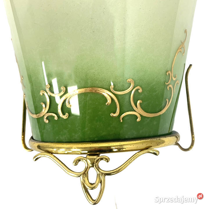 Kinkiet ścienny zielone szkło z gradientem mazowieckie Warszawa