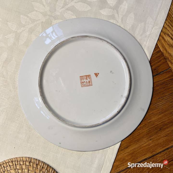 Ręcznie malowany talerz z porcelany Chiny Myszków