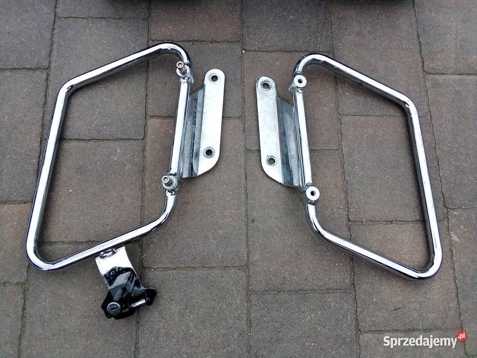 Sakwy ze stelażem skóra Honda shadow 125 na