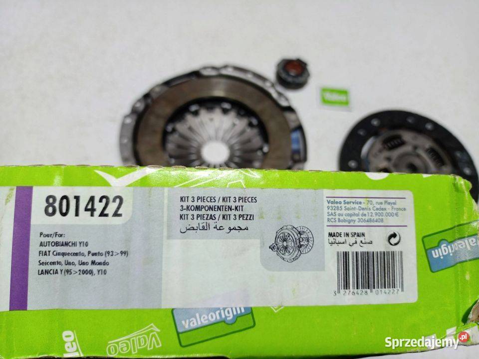 SPRZĘGŁO KPL VALEO FIAT CINQUECEMTO 11 54 94 sprzedam