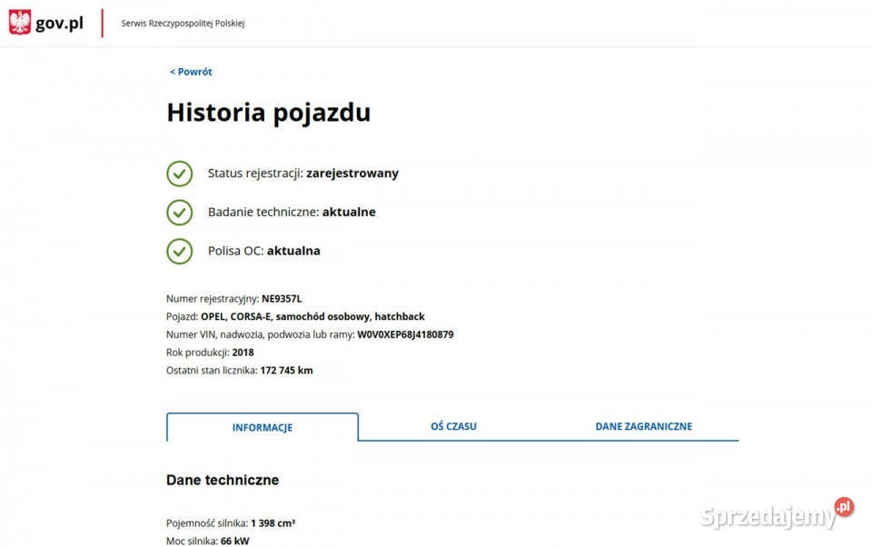 Opel Corsa 14 Benzyna Zarejestrowany manualna Elbląg