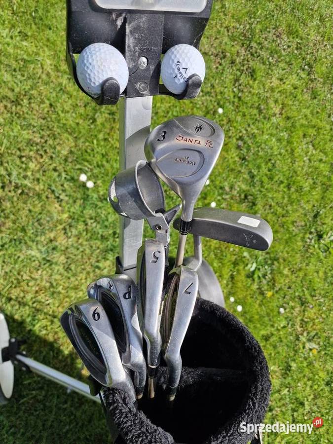 Wózek w zestawem do Golfa z kijami Golf Przyszowice sprzedam