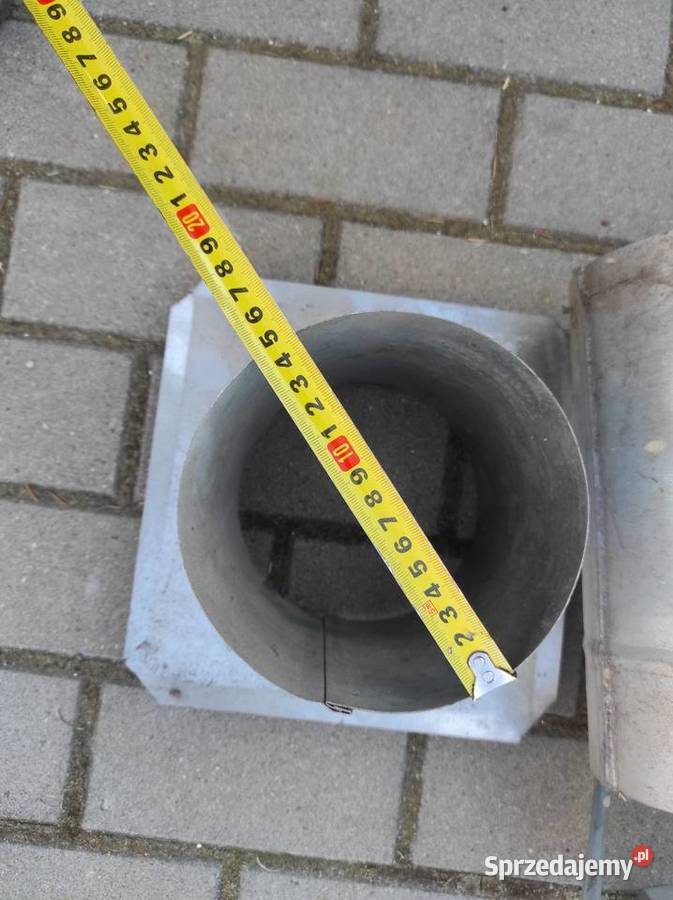 Komin stalowy daszek dymny