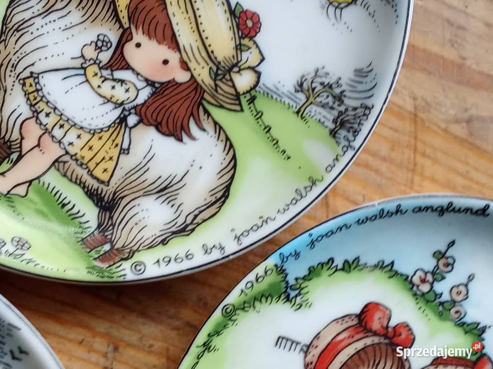 Kolekcjonerskie talerzyki z motywami dzieci Prusim
