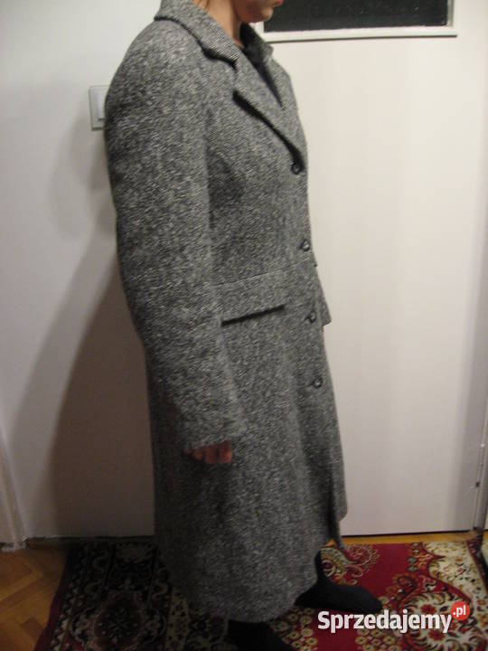 Płaszcz damski szary Długość 34 Rozmiar 40 mazowieckie Warszawa