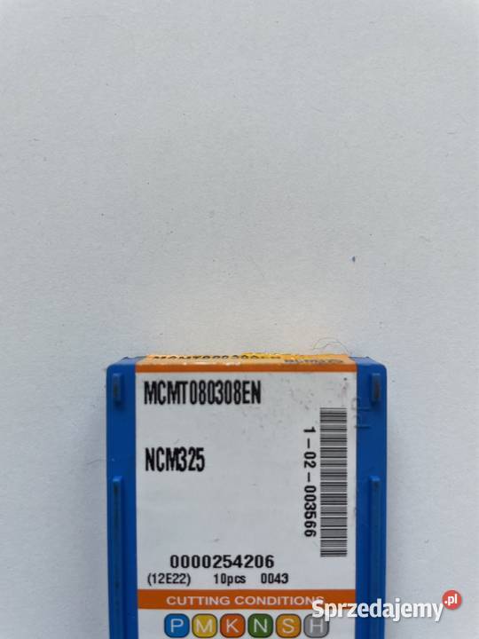 Płytki KORLOY MCMT080308EN NCM325 Czarnożyły
