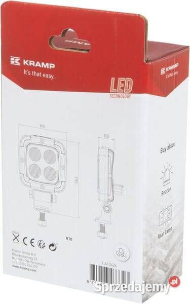 Lampa robocza LED kwadratowa 20W 2200lm 1080V małopolskie Kamionna