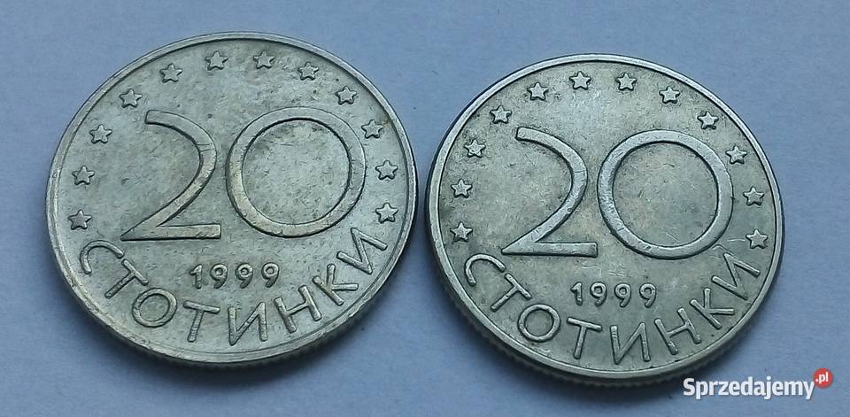 BULGARIA2 X 20 STOCINEK1999 r Numizmatyka mazowieckie
