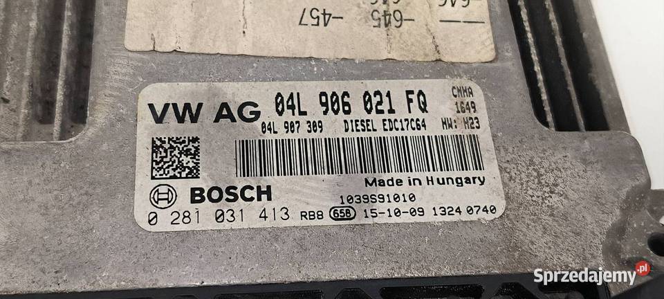 KOMPUTER SILNIKA ECU AUDI A6 C7 LIFT 04L906021FQ Pozostałe kujawsko-pomorskie Lipno sprzedam